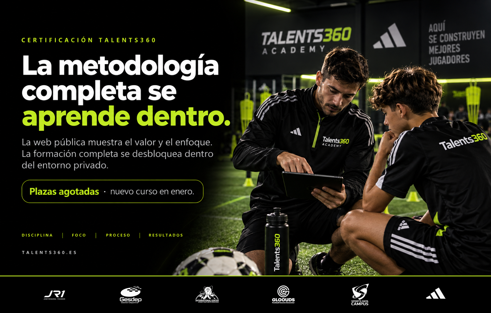 Certificación Talents360 · entrenamiento mental y deportivo del futbolista