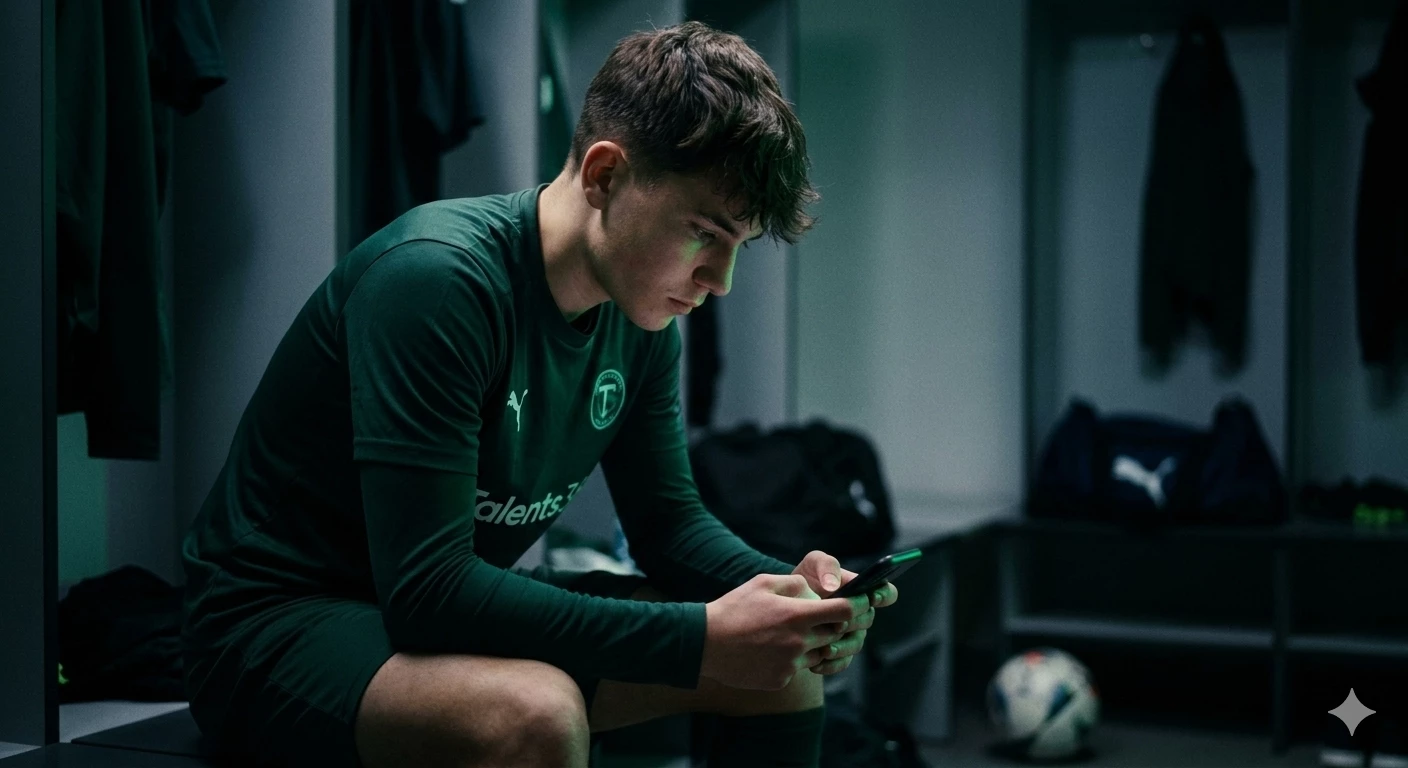 Jugador analizando partido